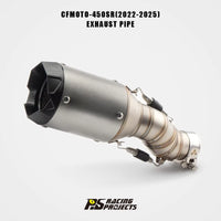 New FORSOUND Stainless Steel 51Mm AR Embossed Tail Exhaust Pipe (Black/Silver) for 450SR/NK Motorcycle