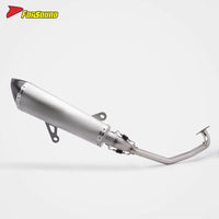 FORSOUND Exhaust for ADV 160 Carbon Fiber Stainless Steel Matte Finish Extended Slant Hexagonal Deep Mellow Exhaust Note Urban