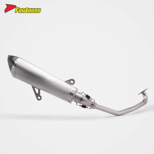 ท่อไอเสีย FORSOUND สำหรับ ADV 160 คาร์บอนไฟเบอร์ สเตนเลสสตีล ผิวเคลือบด้าน รูปทรงหกเหลี่ยม ปลายเฉียง เสียงทุ้ม นุ่มลึก สำหรับการขับขี่ในเมือง