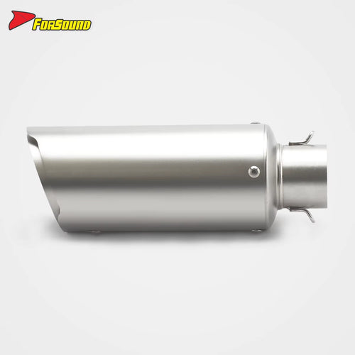 Stainless Steel 51Mm Car Nozzle Young Lion End Can Exhaust Pipe Universal Motorcycle Pipe