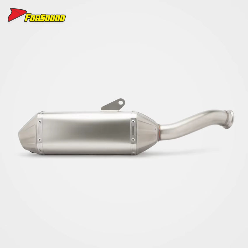 For 800NK Stainless Steel Exhaust T148 Fish-Mouth Mid-Rear Section Dynamic Deep Note Direct Bolt-On Installation OEM ODM