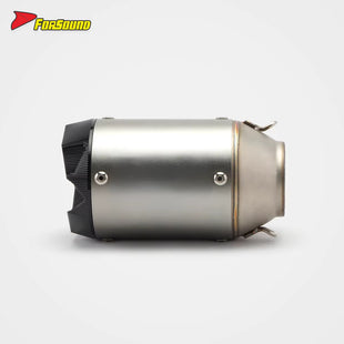 Carbon Fiber 51Mm AR Coke Can Embossed Tail Section Exhaust Pipe Universal Motorcycle Pipe