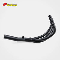 New FORSOUND Kawasaki Z900RS Cafe Accessories One-Piece Black Cast Iron Exhaust System Replacement Shorty High Temp Corrosion