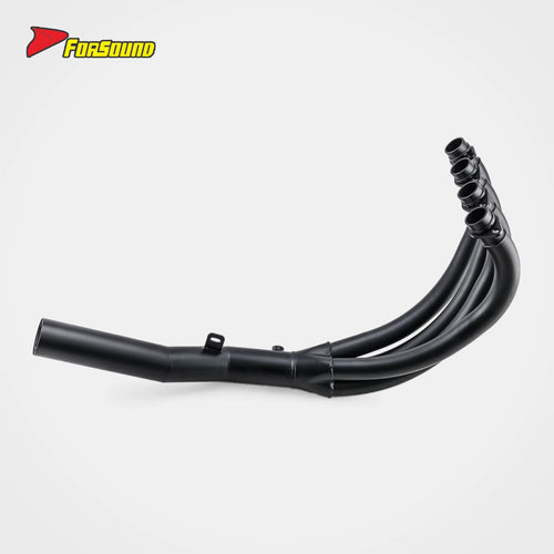 New FORSOUND Kawasaki Z900RS Cafe Accessories One-Piece Black Cast Iron Exhaust System Replacement Shorty High Temp Corrosion