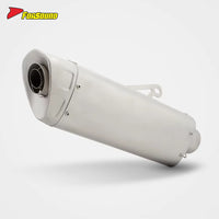 For ZONTES 703RR Full Side-Exit Motorcycle Exhaust System Street Dual Sport Bike Sound Tuning AK R1 Model Escape Zontes 703Rr