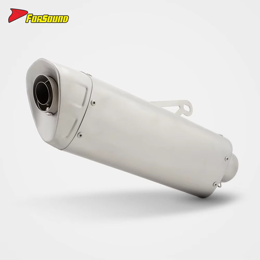 For ZONTES 703RR Full Side-Exit Motorcycle Exhaust System Street Dual Sport Bike Sound Tuning AK R1 Model Escape Zontes 703Rr
