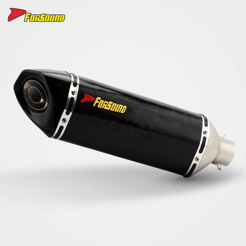RS Original Universal Modified Motorcycle Exhaust Pipexmax Carbon Egzos Korumas SS Bevel Large Hexagonal for 450Sr 800Nk