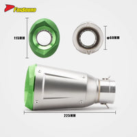 Factory Direct New Condition 51Mm/60Mm Universal Motorcycle Exhaust Muffler with DB Killer for KAWASAKI ZX-4R ZX-6R YAMAHA MT09