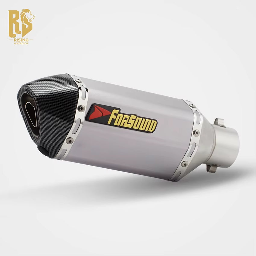 RS Locomotive Modified 51Mm Universal Exhaust Pipe Short Hexagonal Single Hole Tail Section NINJA400 CBR650R RC3