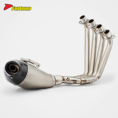 Forsound for Cb650R Low Mount Full-System Exhaust 2021-2025 Stainless Steel Tip 4-Into-2 Header Removable DB Killer ODM