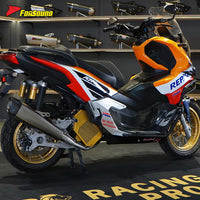For Honda Adv 160 Full System Exhaust Stainless Steel Flying Knife Modle Corrosion & Oxidation Resistant Deep Exhaust Note OEM