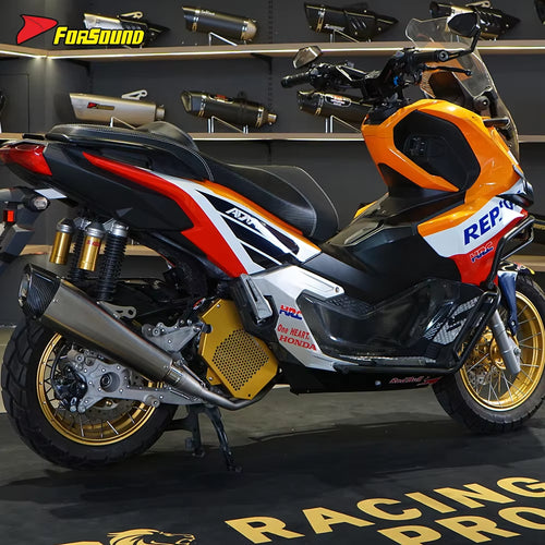 For Honda Adv 160 Full System Exhaust Stainless Steel Flying Knife Modle Corrosion & Oxidation Resistant Deep Exhaust Note OEM