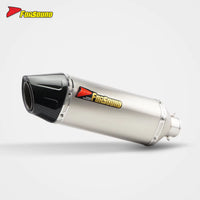Stainless Steel Carbon Fiber 51Mm Marco Polo Roman Clamp End Can Exhaust Pipe Universal Motorcycle Pipe