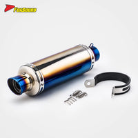 Stainless Steel Carbon Fiber 51Mm over Retro End Can Exhaust Pipe for Universal Motorcycle Pipe