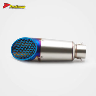 Stainless Steel 51Mm Mini Honeycomb End Can Exhaust Pipe Universal Motorcycle Pipe