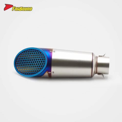 Stainless Steel 51Mm Mini Honeycomb End Can Exhaust Pipe Universal Motorcycle Pipe