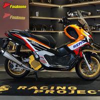 For Honda Adv 160 Full System Exhaust Stainless Steel Flying Knife Modle Corrosion & Oxidation Resistant Deep Exhaust Note OEM