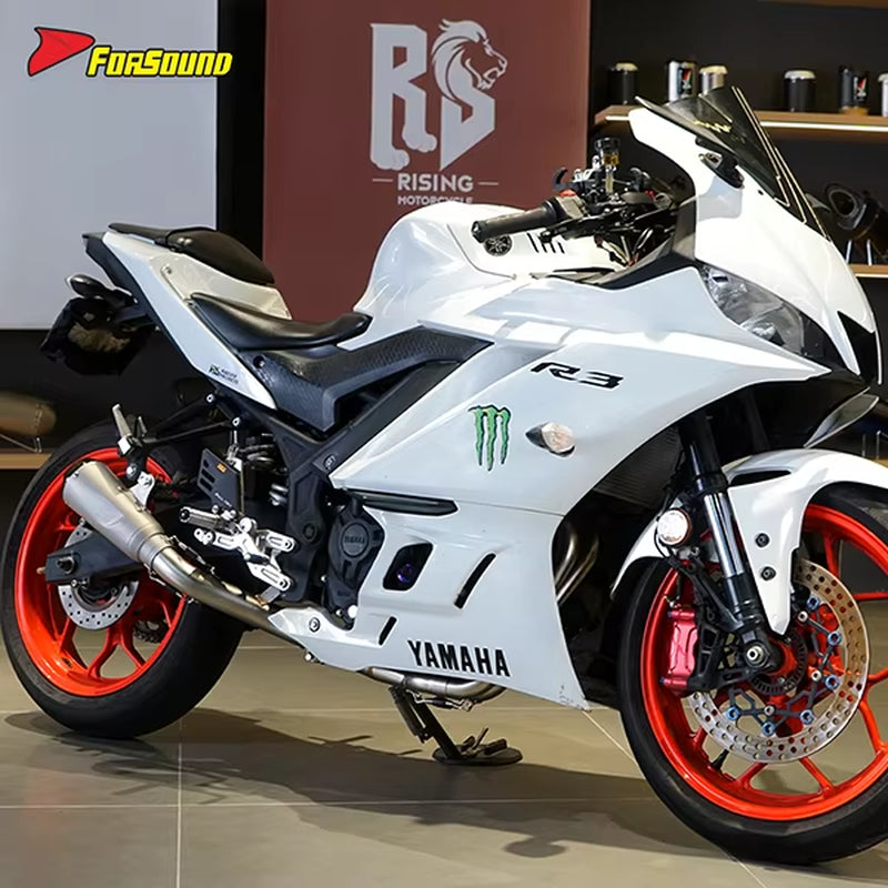 Stainless Steel 51Mm Exhaust Full Motorcycle Exhaust System for Yamaha R3 Exhaust ODM&OEM