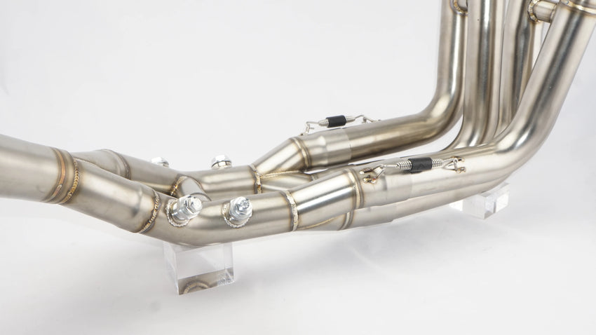Forsound for S1000RR/S1000R 2010 Carbon Fiber Stainless Steel Exhaust Pipe New Compatible Retrofit/Upgrade Rear Front-Mid