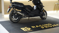 For C400X Stainless Steel Carbon Fiber Straight Pipe Exhaust Retrofit/Upgrade Kit Tip Muffler End Cap for 2018-2020 Maxi-Scooter