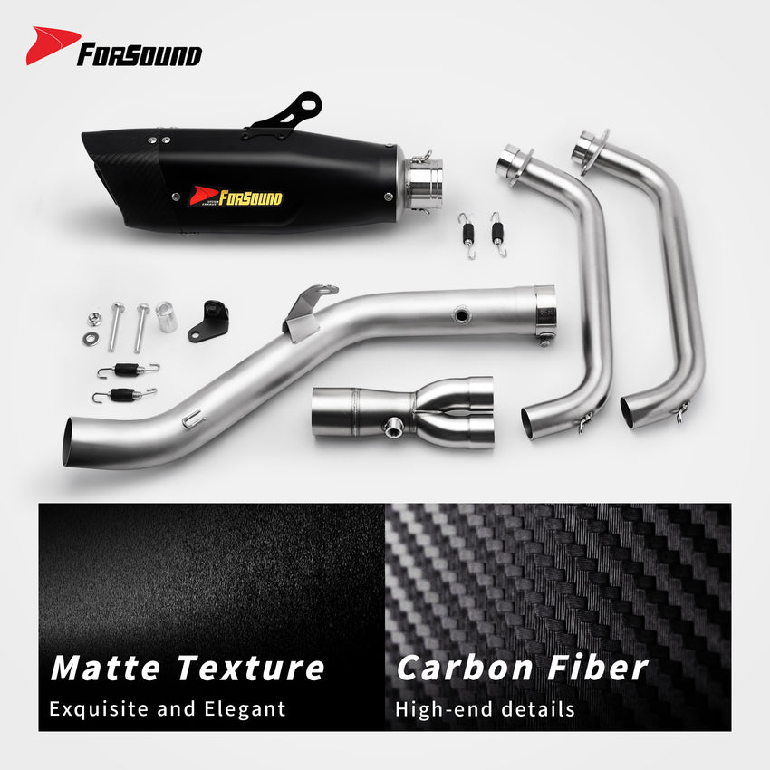 Yamaha MT07 Full Exhaust System Forsound Factory Wholesale Price