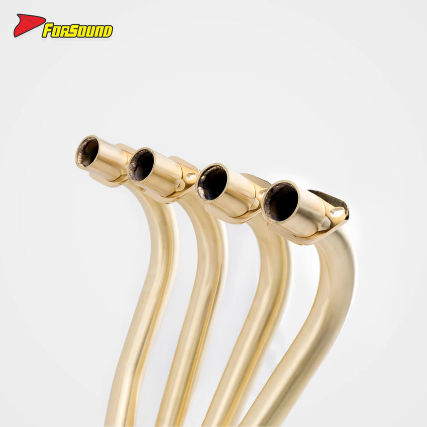 Brass Front and Middle Section Exhaust Pipe for Zephyr 400 ODM&OEM
