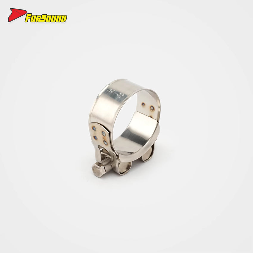 New FORSOUND Kawasaki Ninja400 Titanium Alloy 51Mm Mid-Section Silver Exhaust Pipe for Retrofit/Upgrade