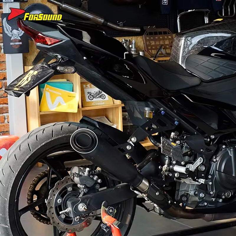 Stainless Steel 51Mm Exhaust Mid-Tail Exhaust Pipe for Ninja 400