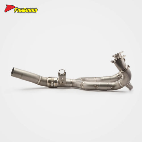 New Silver Forsound R1300GS Titanium Alloy Exhaust System Cable-Controlled Valve Front-Mid Section Lightweight Manual Motorcycle