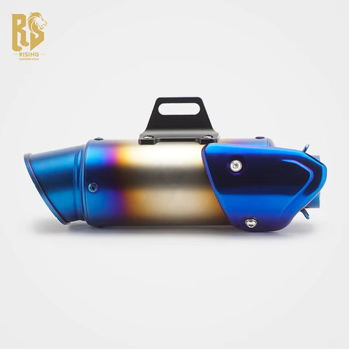 RS Modified 51Mm Universal Exhaust Pipe for Locomotive Inclined Mouth Tail Section New Compatible CBR650R/FCB 400