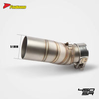 New Stainless Steel Carbon Fiber K11 Mid-Tail Exhaust Pipe for Motorcycle for CFMOTO 450SR/NK