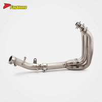 For KAWASAKI ZX-6R Titanium Alloy Front-Middle Section Exhaust Pipe OEM Rear Exhaust-Compatible Exhaust with Mounting Bracket
