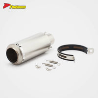 RS Original Stainless Steel Racing Scooter Circular Air Outlet Exhaust Muffler for XMAX FZ6 Z900 for Honda 51Mm Caliber
