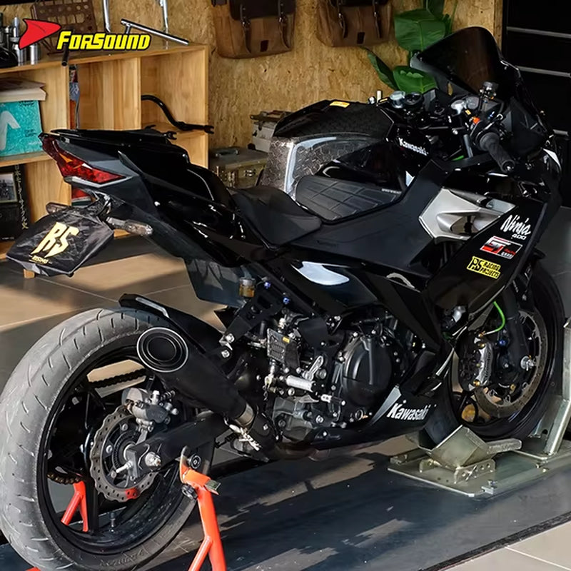 Stainless Steel 51Mm Exhaust Mid-Tail Exhaust Pipe for Ninja 400