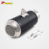 Stainless Steel Carbon Fiber 51Mm LV-10 End Can Exhaust Pipe Universal for Motorcycle Pipe