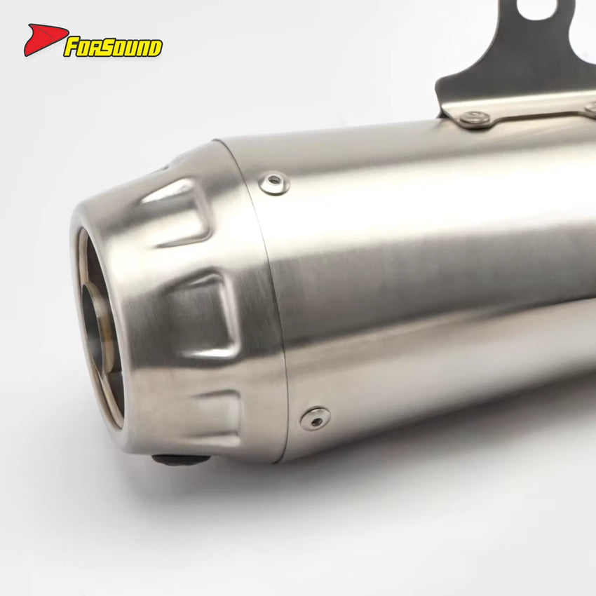 Exquisite Heat Resistant Modified Motorcycle Custom Parts Silvery White Mid-Tail Integrated Exhaust Pipe for HONDA CM500 2025
