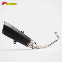 Pyramid Full Exhaust Yamaha Cygnus-X 4Th Gen 180 2015-2025 Sport Scooter Complete System Stainless Steel Deep Mellow Sound OEM