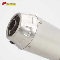 RS for Exhaust Pipe for ZX-6R Z900 Race 600 for KTM Apulia for Honda Condition Carbon Fiber Material Modified Tail Section Rivet