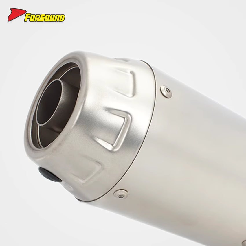 RS for Exhaust Pipe for ZX-6R Z900 Race 600 for KTM Apulia for Honda Condition Carbon Fiber Material Modified Tail Section Rivet