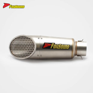 Stainless Steel Mini Honeycomb Exhaust Pipe for Motorcycle Mountain Running Ninja 4 Z900 R3 R15