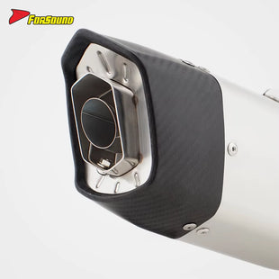 For ZONTES 703RR Stainless Steel Full Straight Exhaust System Side-Exit Motorcycle Exhaust Pioneer Model with Oxygen Sensor OEM