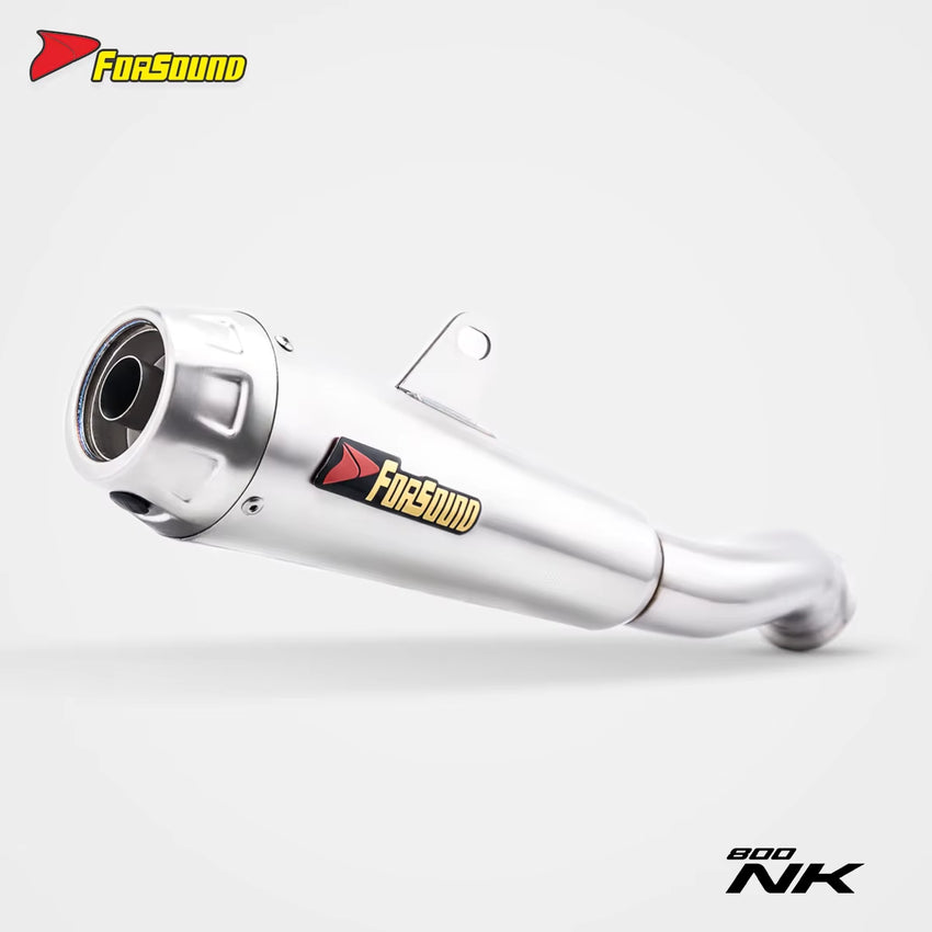 New Forsound/Sound CF800NK/KTM790/890 Integrated Stainless Steel Black Mid-Tail Exhaust Pipe Motorcycles Retrofit/Upgrade 1 Year