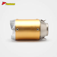 New Forsound/Sound RS Original Embossed Gold Stainless Steel Exhaust Pipe Modified Universal Motorcycles 60Mm 450SR 500 RS660
