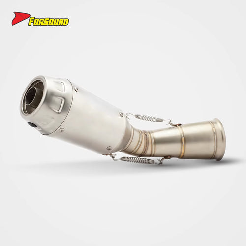 For ZONTES 703RR 2023-2025 Embossed Exhaust Pipe Slip-On Muffler Section Escape Zontes 703Rr Supersport Racing OEM Gp.Style