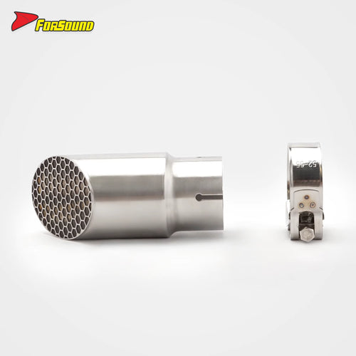 FORSOUND Kawasaki Z900 Stainless Steel Beveled Honeycomb One-Piece Mid-Rear Exhaust Retrofit/Upgrade Factory Direct Supply Bulk