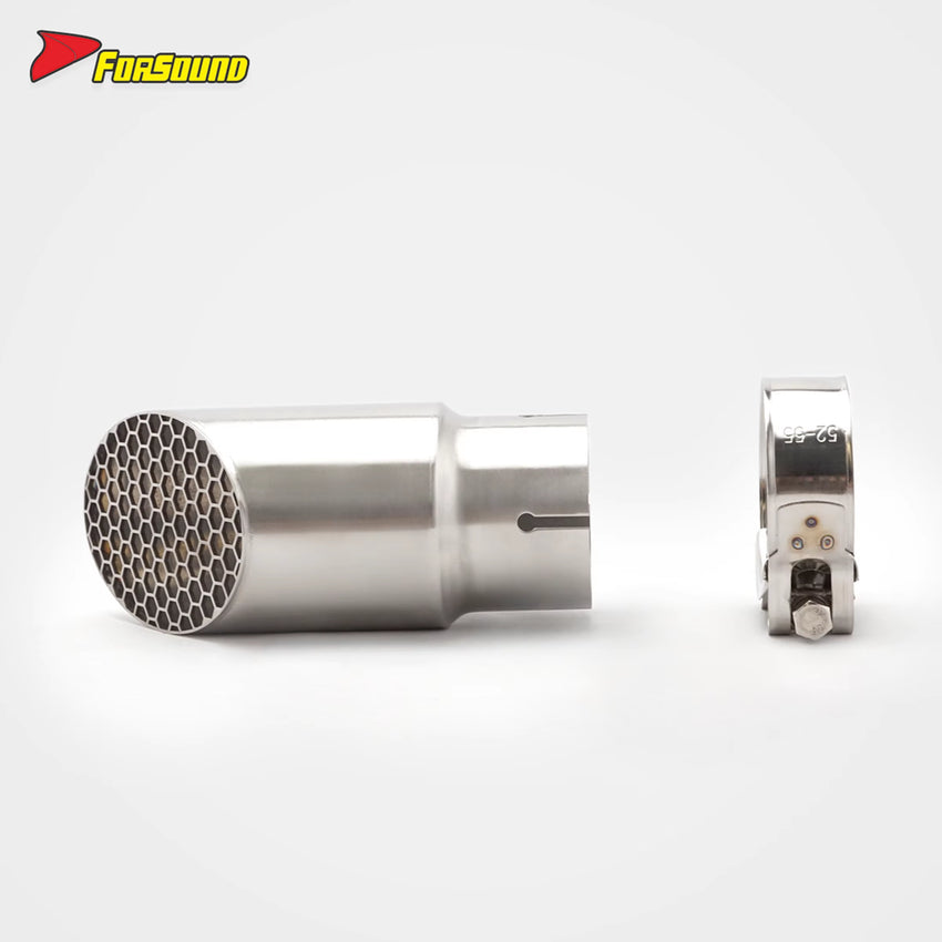 FORSOUND Kawasaki Z900 Stainless Steel Beveled Honeycomb One-Piece Mid-Rear Exhaust Retrofit/Upgrade Factory Direct Supply Bulk