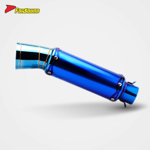 RS Original Stainless Steel Exhaust Muffler Universal Exhaust Pipe 51Mm Caliber End Can