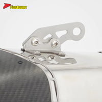 RS Universal Motorcycle Exhaust Muffler Carbon Tip 60Mm Caliber New Stainless Steel Modified Muffler for GSXR150 Z900 Z750 XJ6