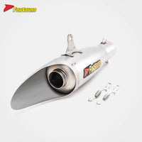 RS Modified Motorcycle Exhaust System 51Mm Airship Tail with Straight through Lifting Lug Compatible MT07 CBR650 ZX-4R R6
