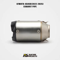 New FORSOUND Stainless Steel 51Mm AR Embossed Tail Exhaust Pipe (Black/Silver) for 450SR/NK Motorcycle